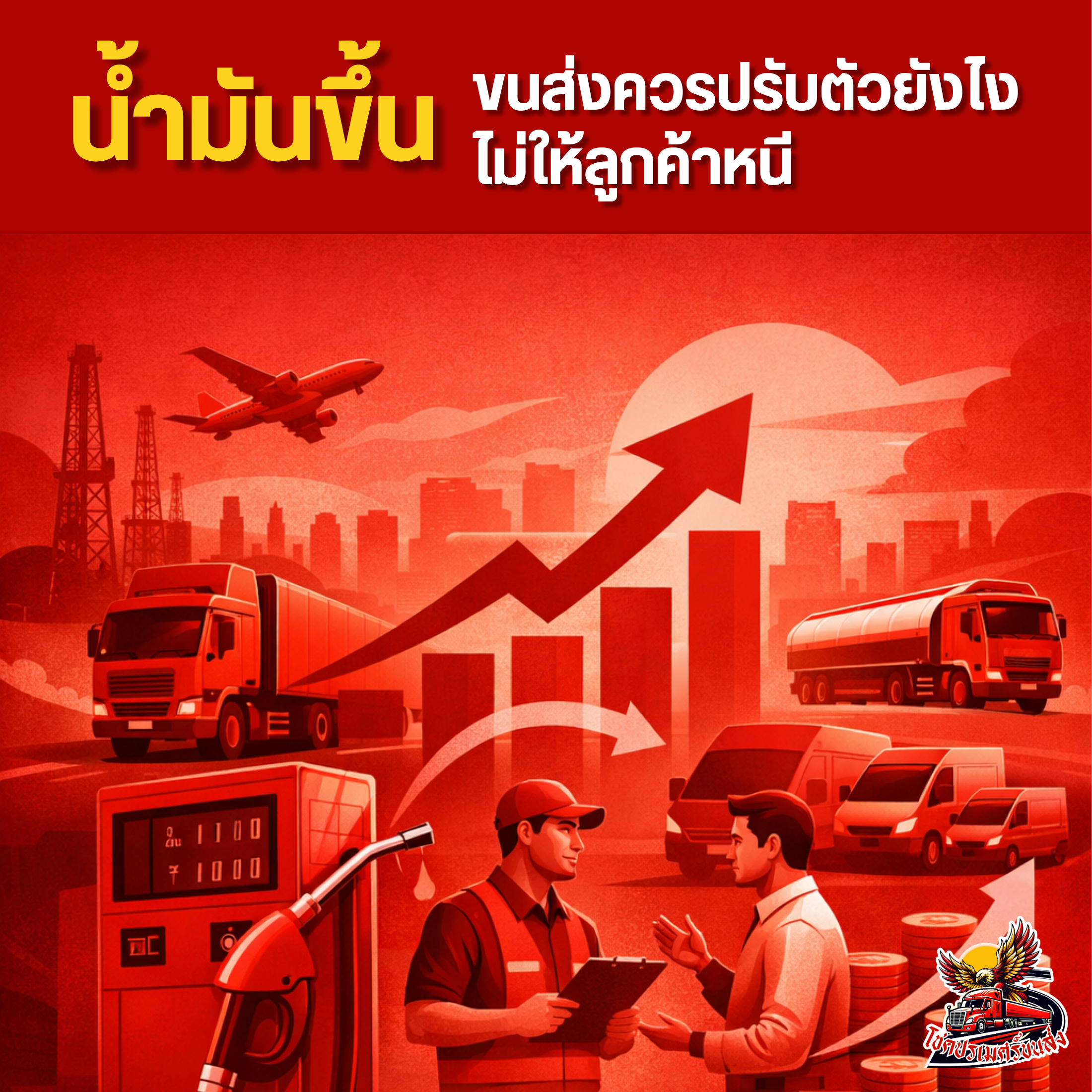 น้ำมันขึ้น ขนส่งควรปรับตัวยังไงไม่ให้ลูกค้าหนี โดยโชคปรเมศร์ขนส่ง